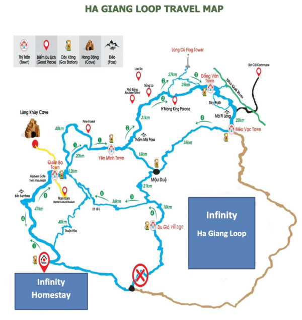 Ha Giang Loop Map 2025 Original ha giang loop map